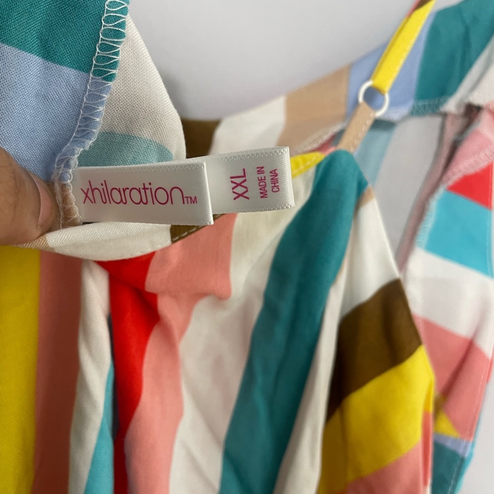 xhilaration striped multicolor dress - Picture 7 of 8